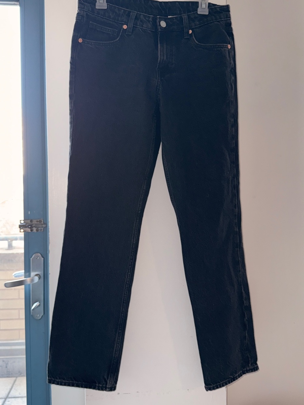 Classic Black Straight-Leg Jeans